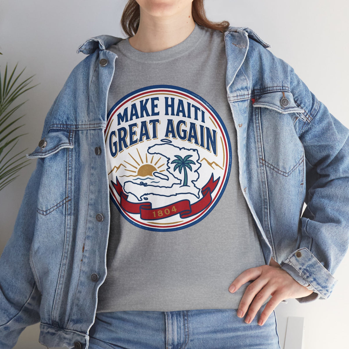 Make Haiti Great Again T-Shirt — Vintage Crest Haitian Pride Tee