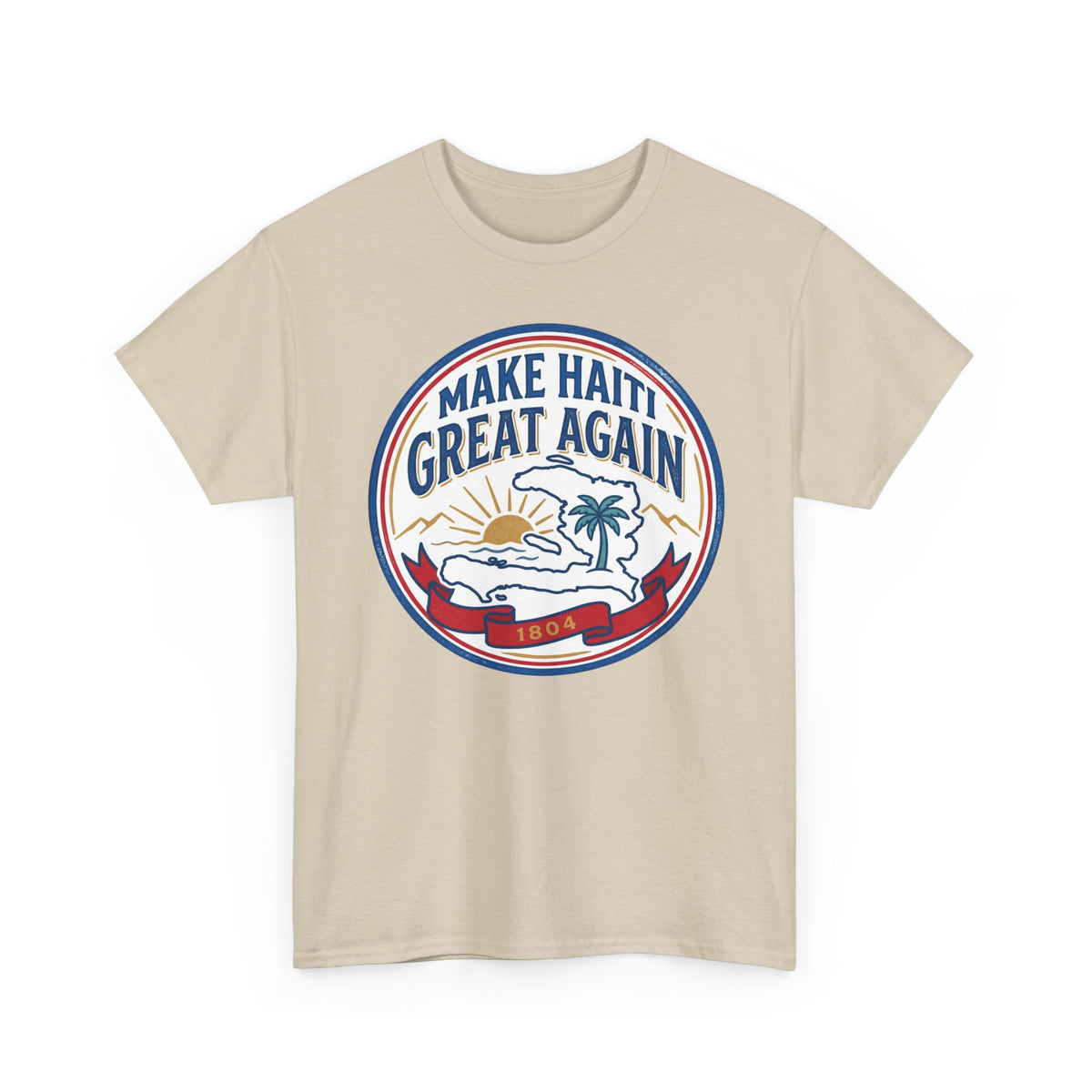 Make Haiti Great Again T-Shirt — Vintage Crest Haitian Pride Tee