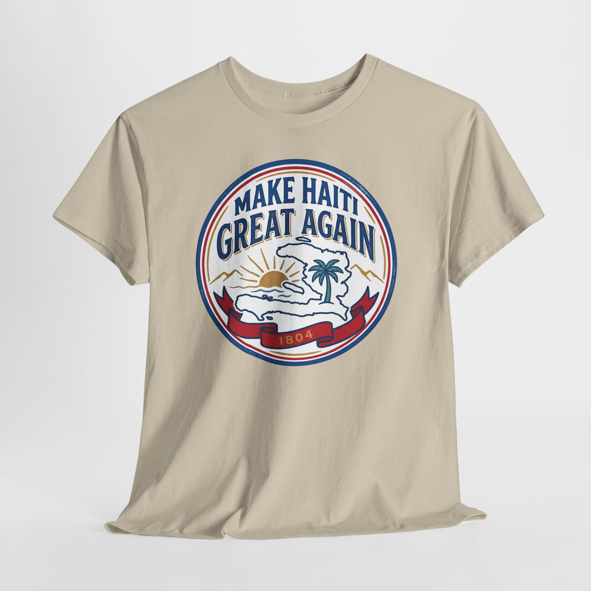 Make Haiti Great Again T-Shirt — Vintage Crest Haitian Pride Tee