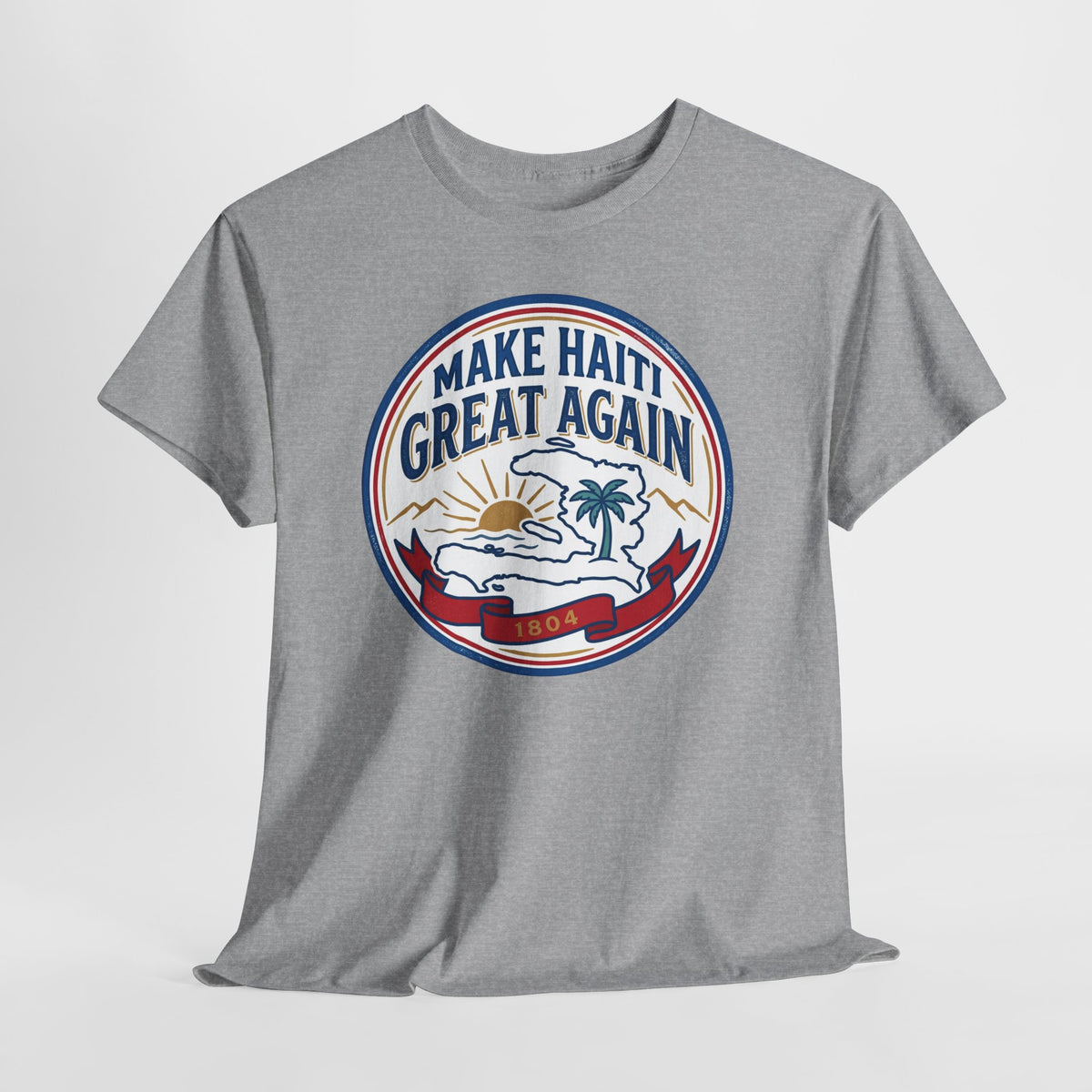 Make Haiti Great Again T-Shirt — Vintage Crest Haitian Pride Tee
