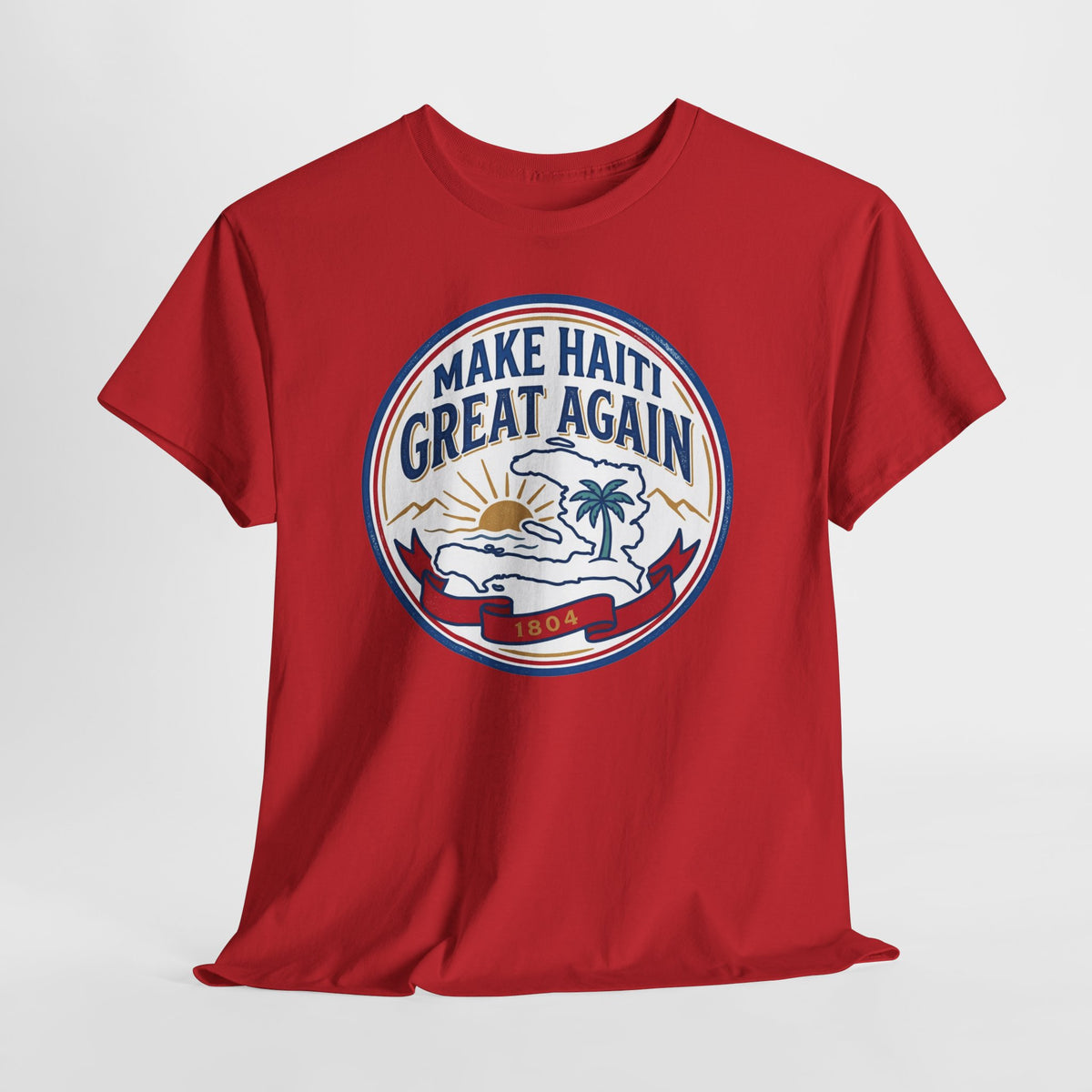 Make Haiti Great Again T-Shirt — Vintage Crest Haitian Pride Tee
