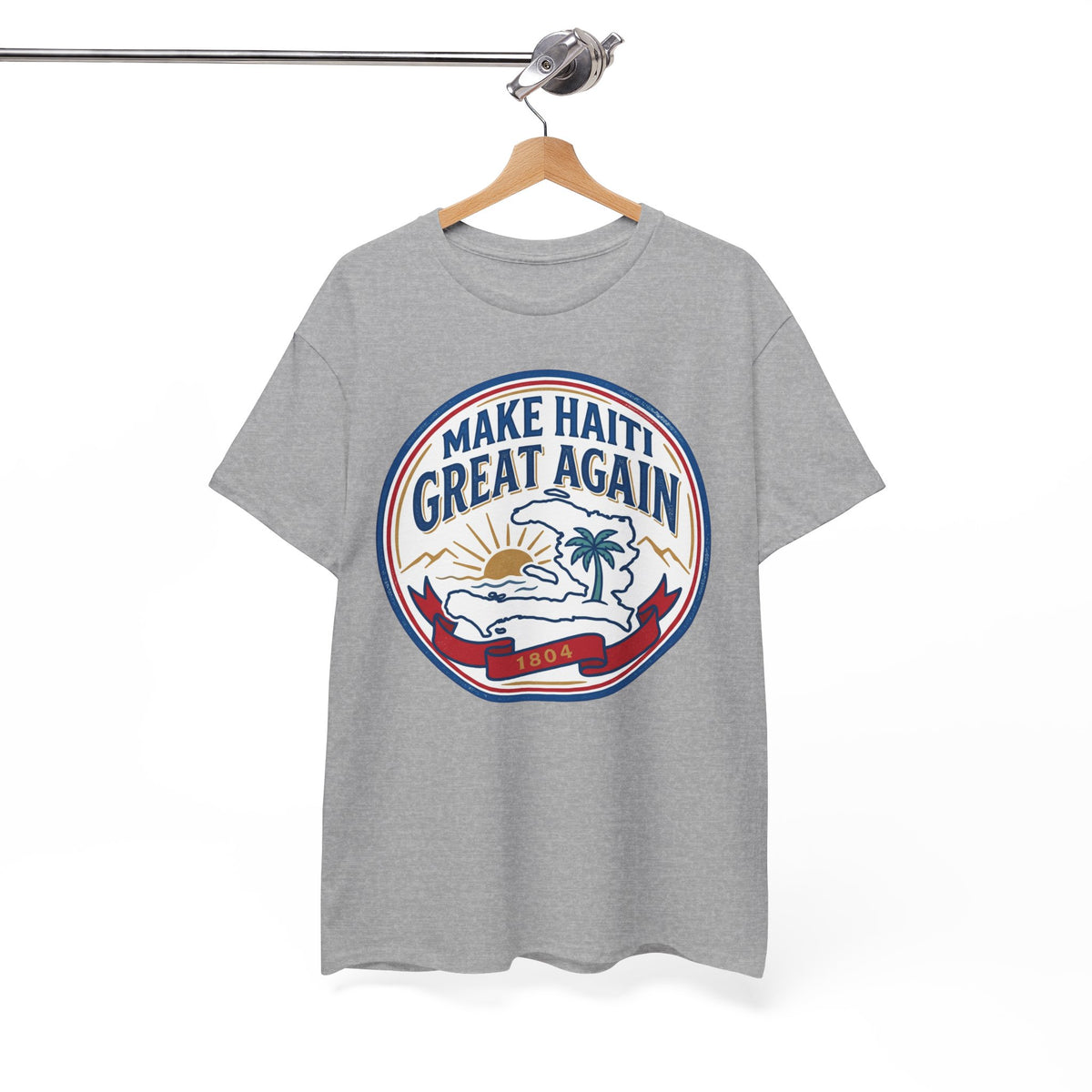 Make Haiti Great Again T-Shirt — Vintage Crest Haitian Pride Tee