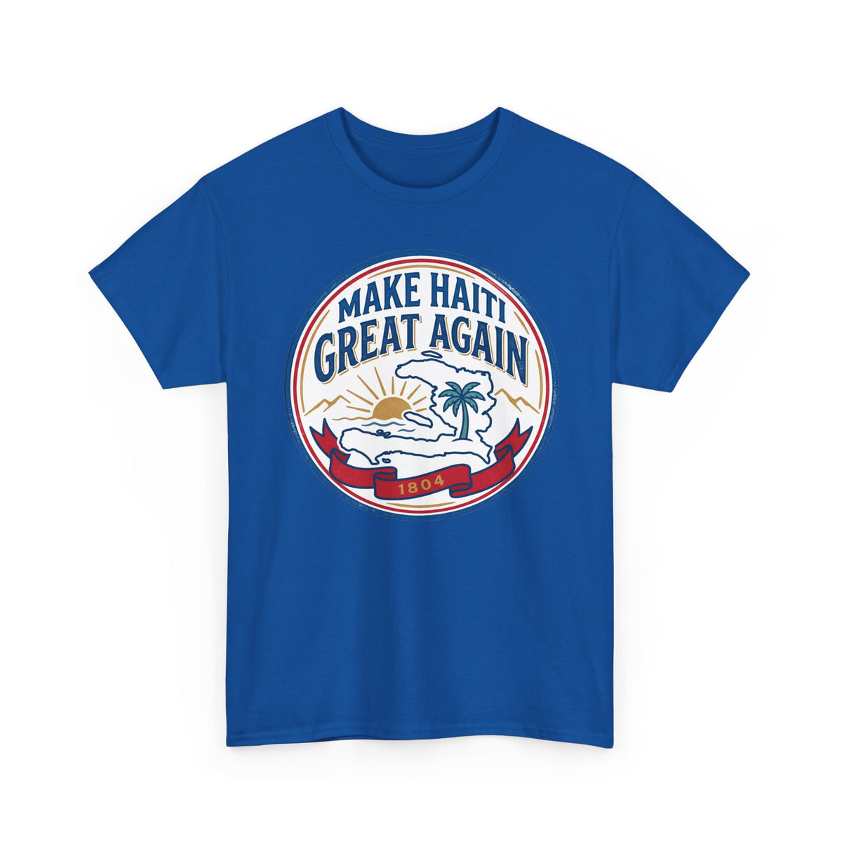 Make Haiti Great Again T-Shirt — Vintage Crest Haitian Pride Tee