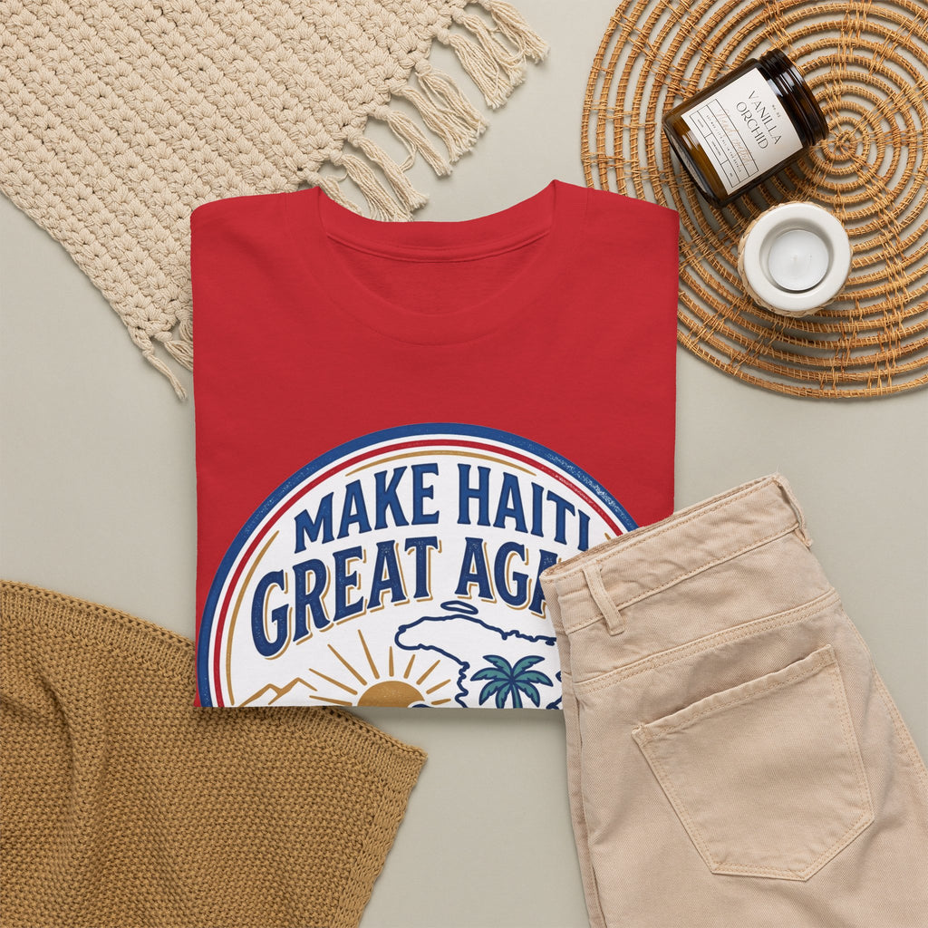 Make Haiti Great Again T-Shirt — Vintage Crest Haitian Pride Tee