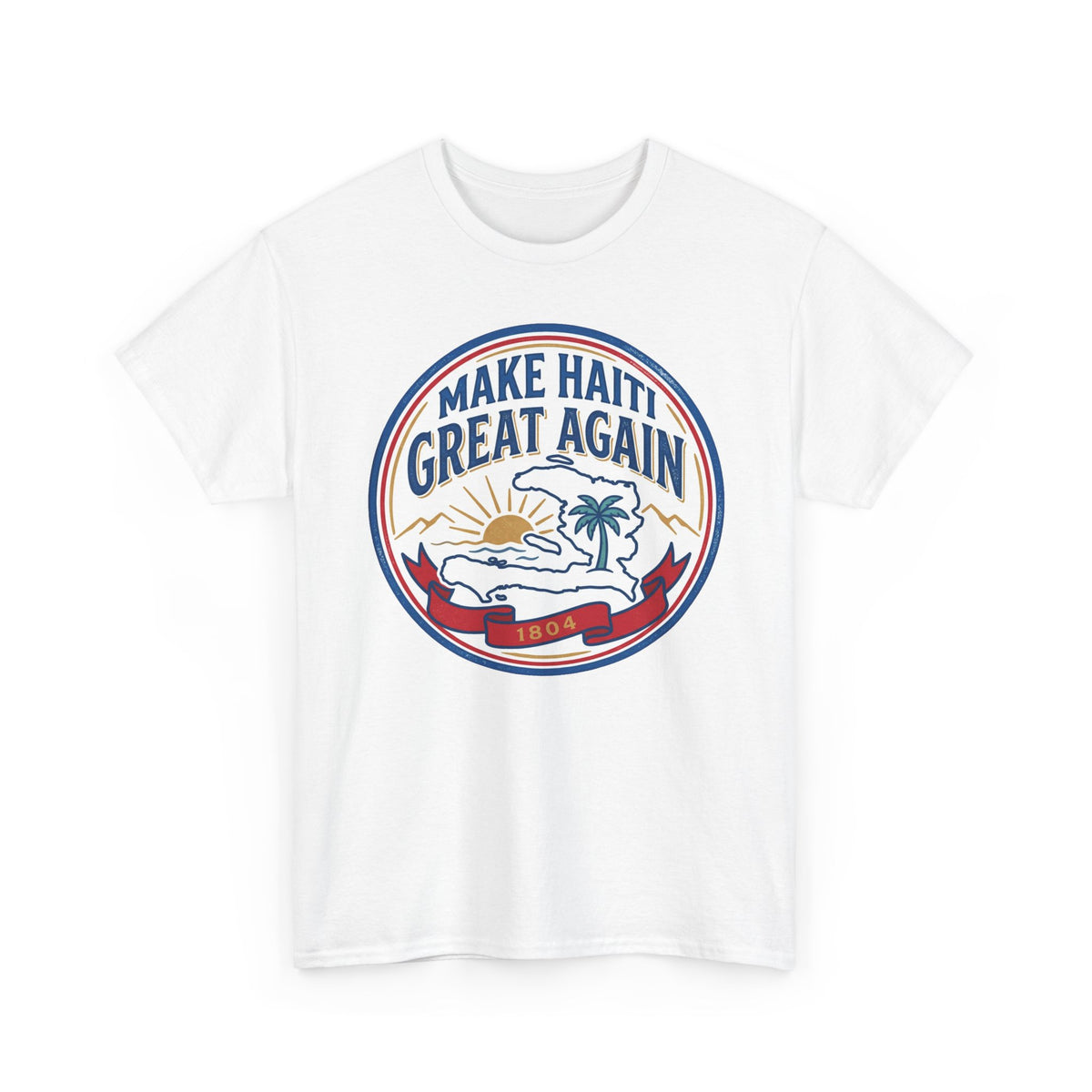 Make Haiti Great Again T-Shirt — Vintage Crest Haitian Pride Tee