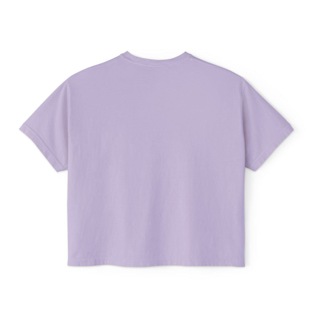 Blessed Women's Boxy Tee – Minimal Faith Graphic Crop T-Shirt
