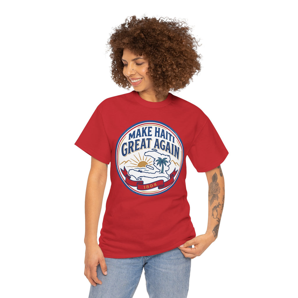 Make Haiti Great Again T-Shirt — Vintage Crest Haitian Pride Tee