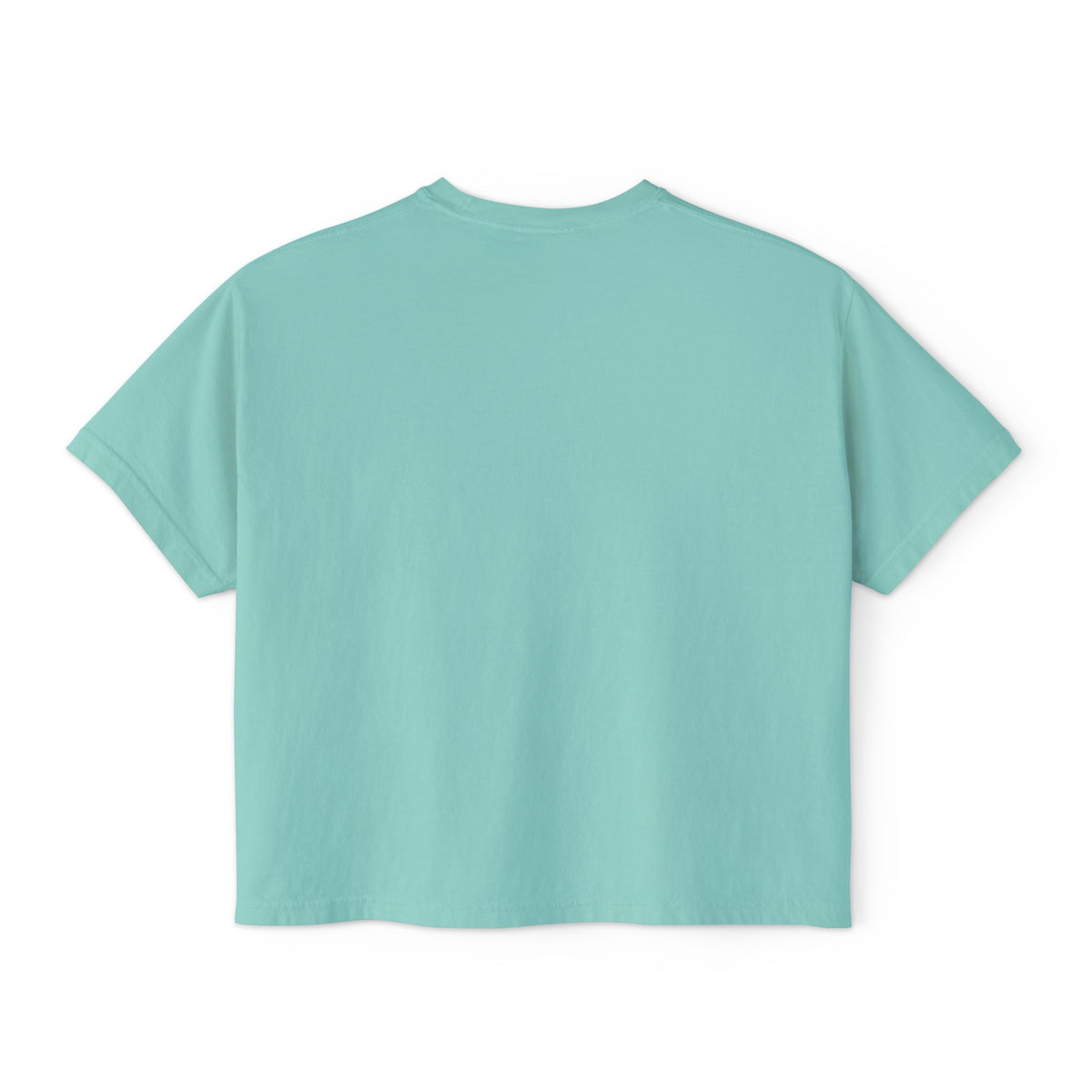 Blessed Women's Boxy Tee – Minimal Faith Graphic Crop T-Shirt