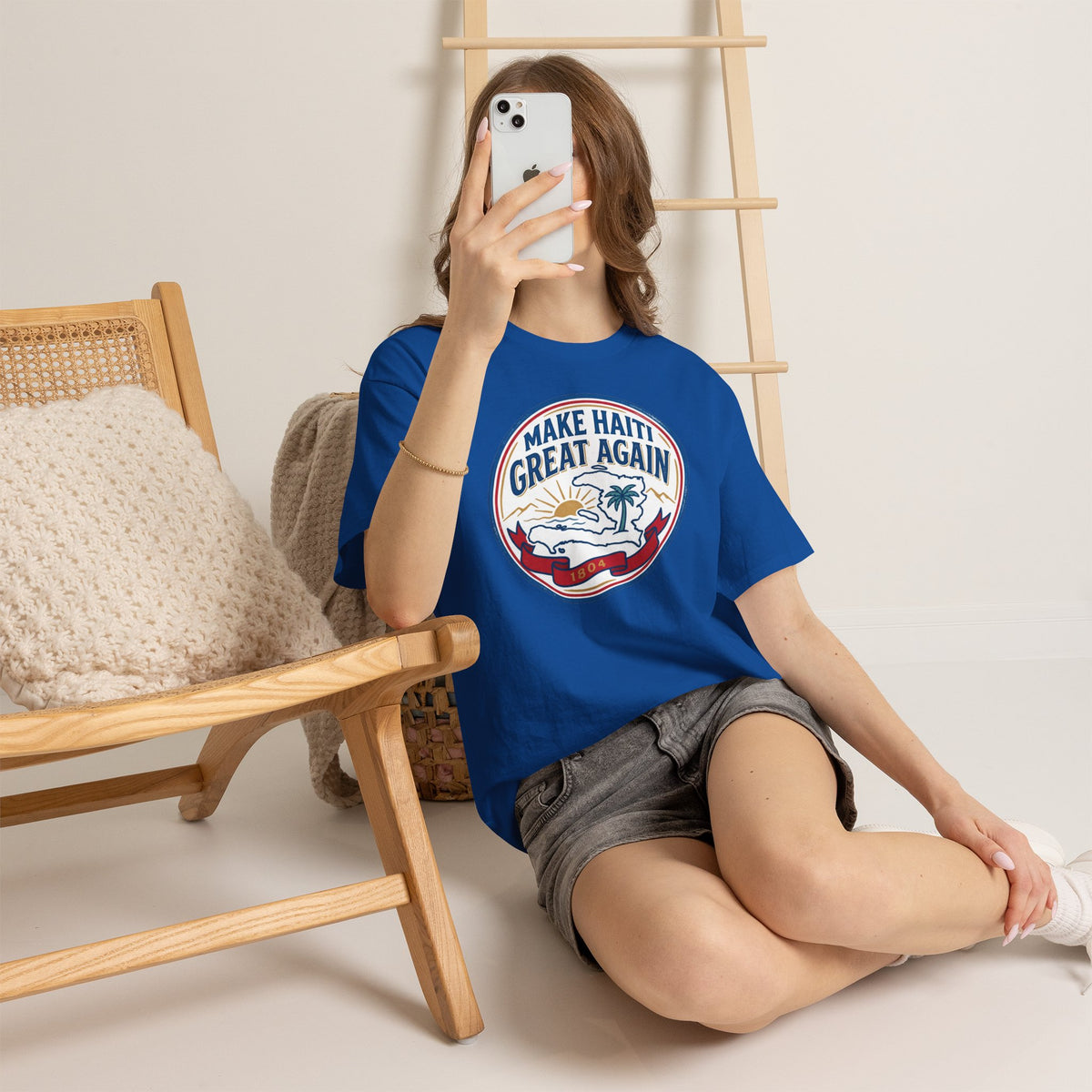 Make Haiti Great Again T-Shirt — Vintage Crest Haitian Pride Tee