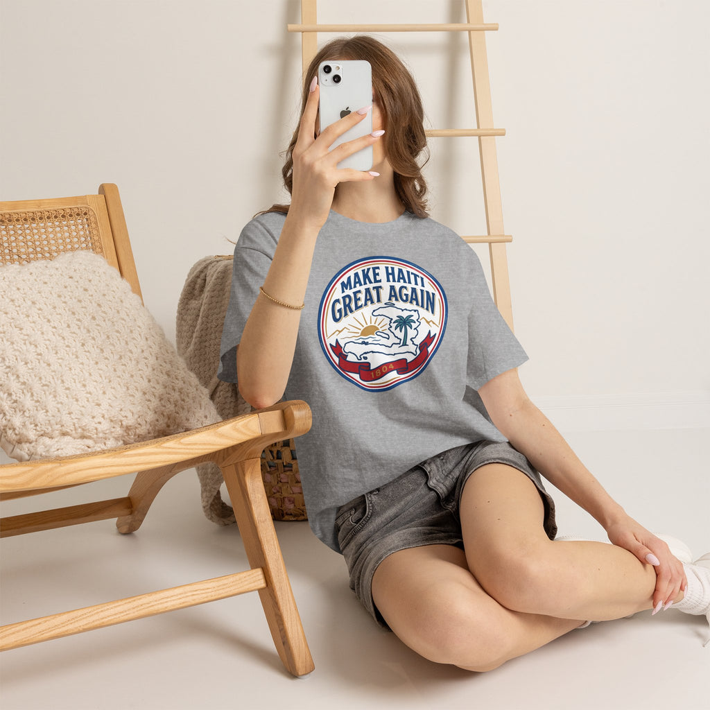 Make Haiti Great Again T-Shirt — Vintage Crest Haitian Pride Tee