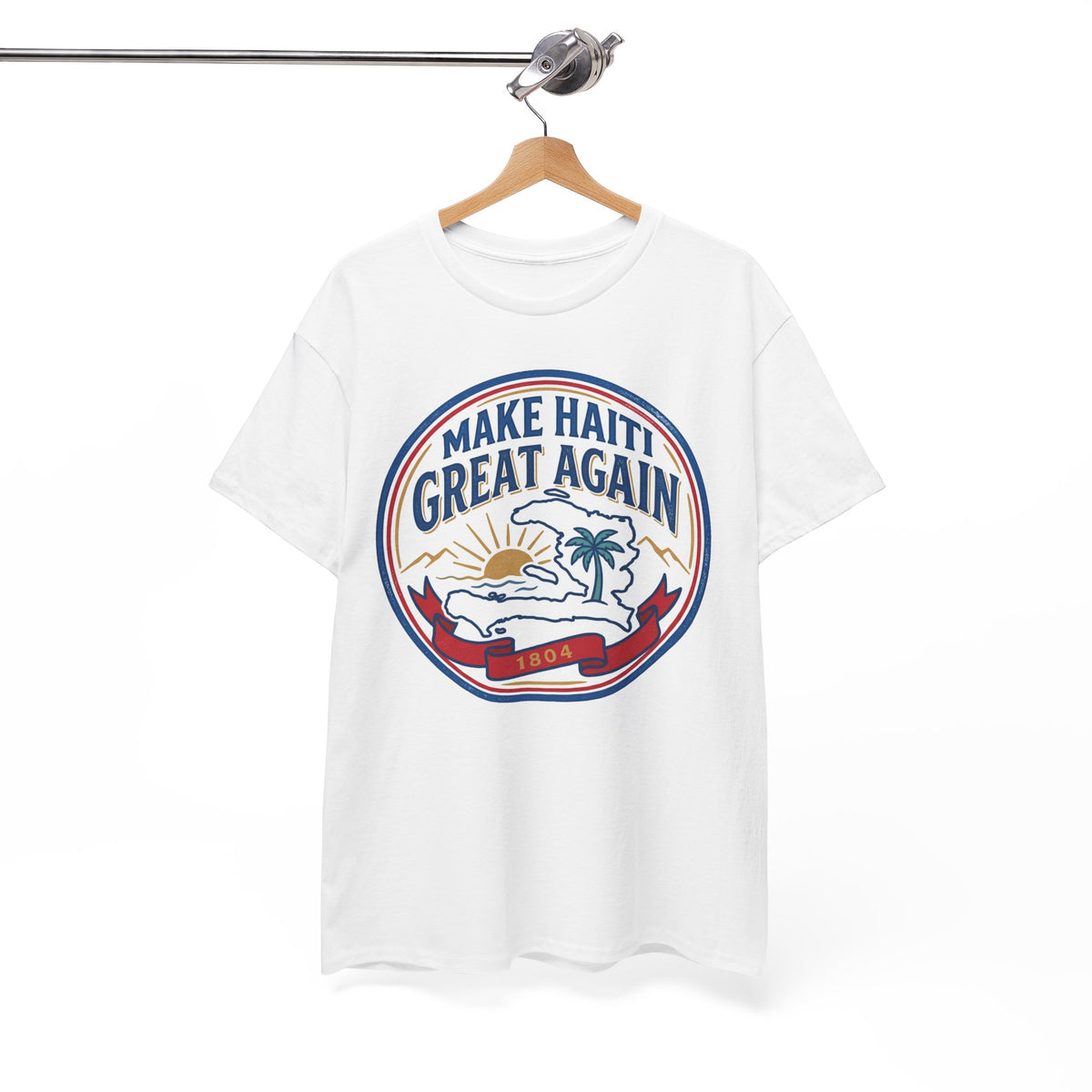 Make Haiti Great Again T-Shirt — Vintage Crest Haitian Pride Tee