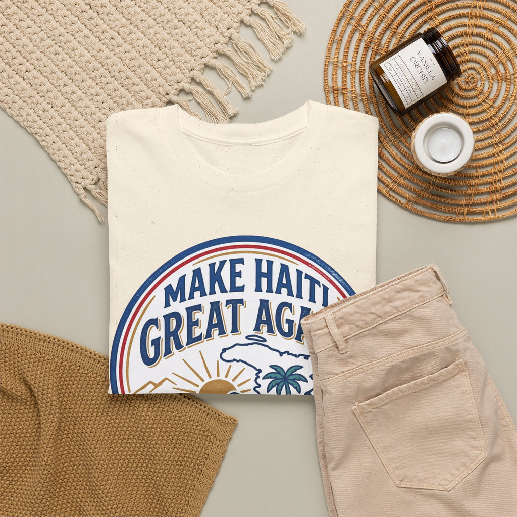 Make Haiti Great Again T-Shirt — Vintage Crest Haitian Pride Tee