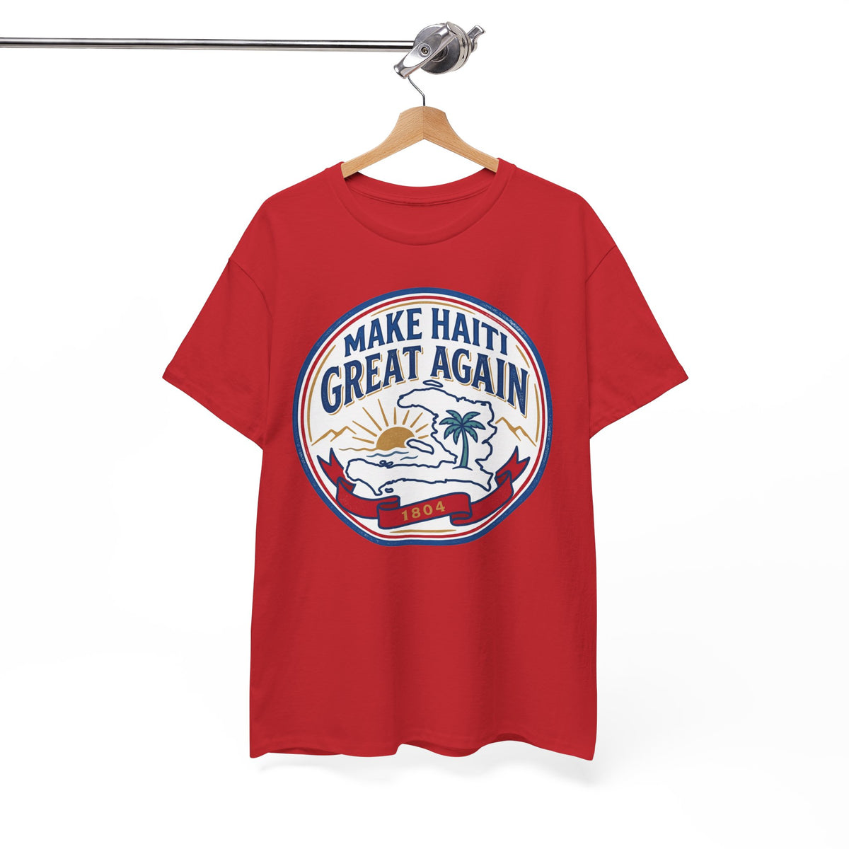 Make Haiti Great Again T-Shirt — Vintage Crest Haitian Pride Tee
