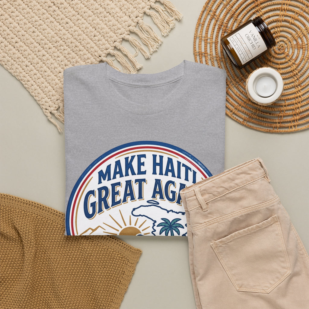 Make Haiti Great Again T-Shirt — Vintage Crest Haitian Pride Tee
