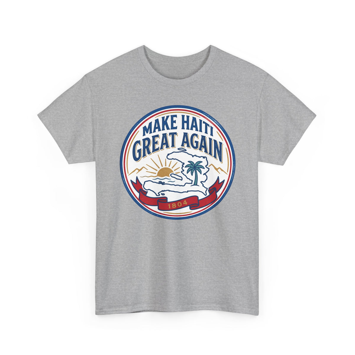 Make Haiti Great Again T-Shirt — Vintage Crest Haitian Pride Tee