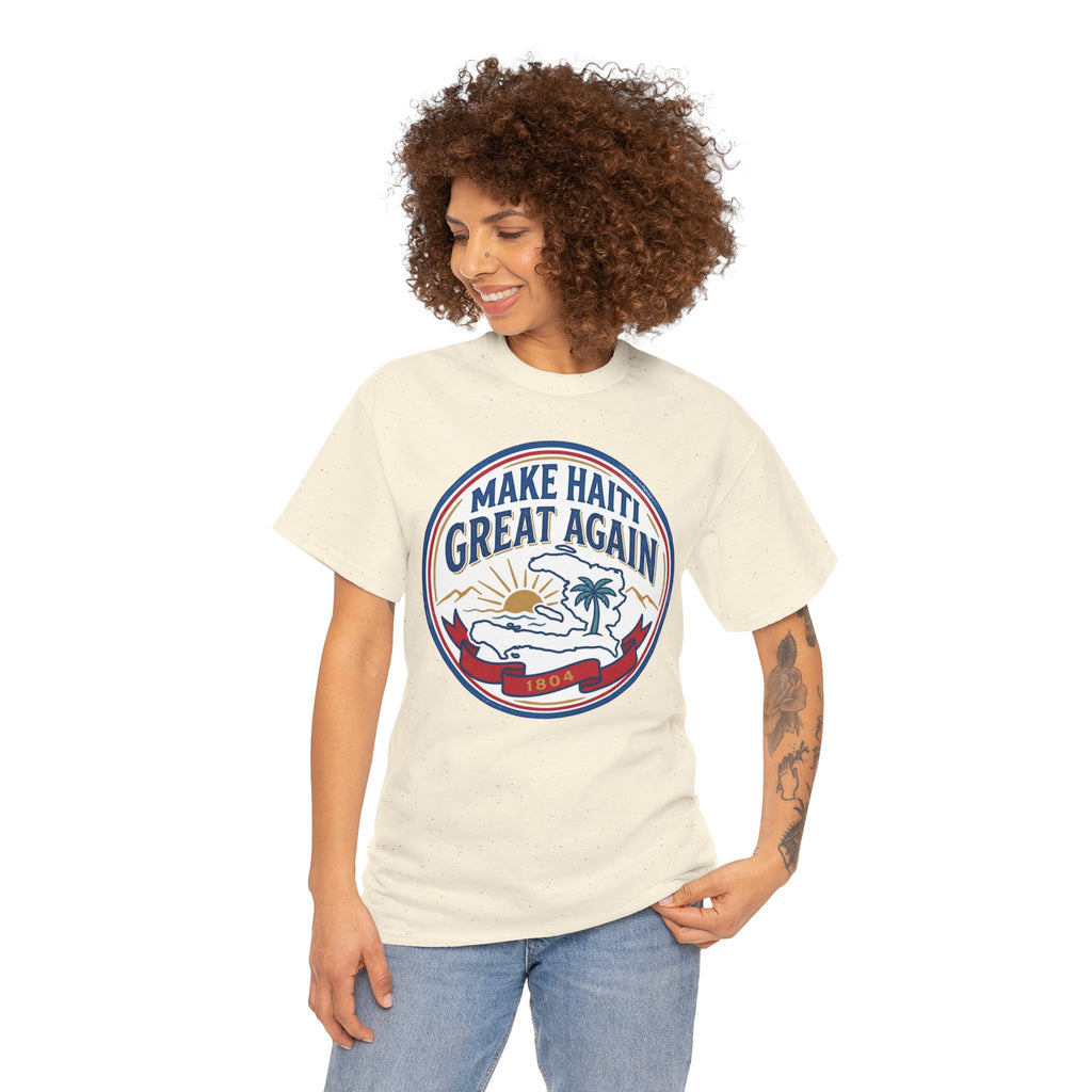 Make Haiti Great Again T-Shirt — Vintage Crest Haitian Pride Tee