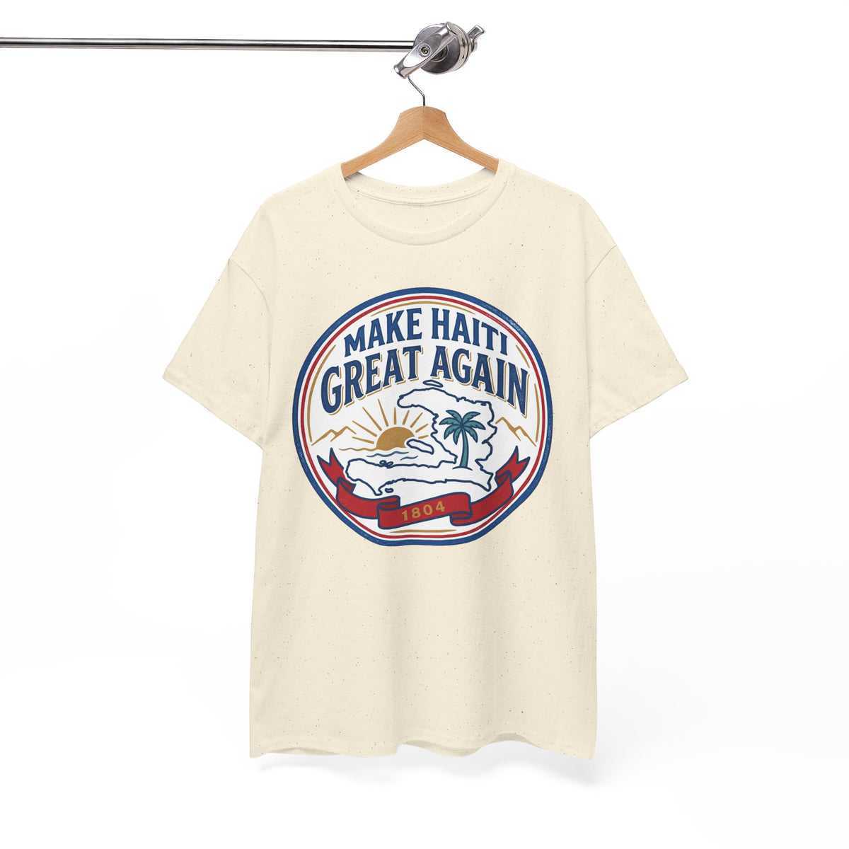 Make Haiti Great Again T-Shirt — Vintage Crest Haitian Pride Tee