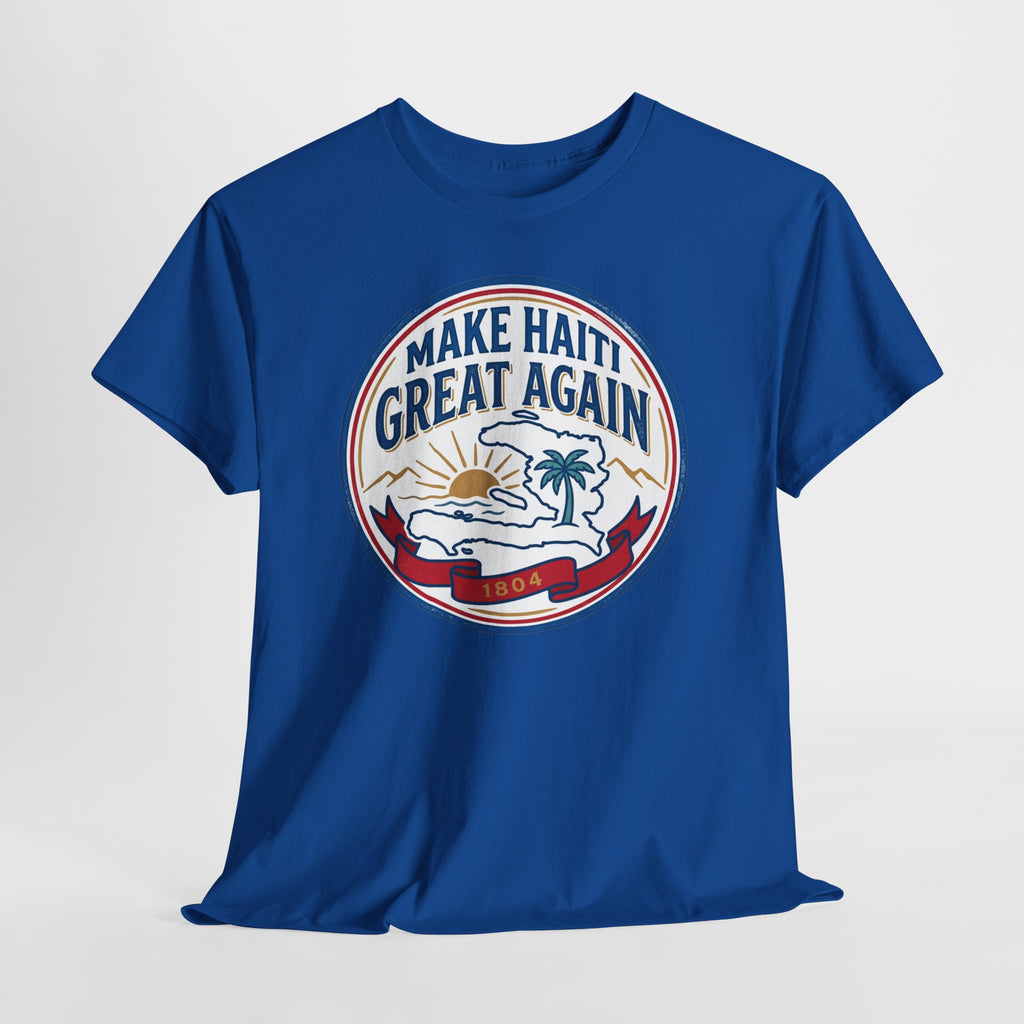 Make Haiti Great Again T-Shirt — Vintage Crest Haitian Pride Tee