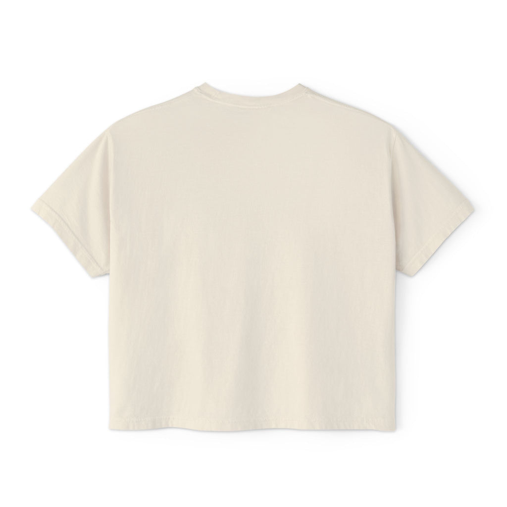 Blessed Women's Boxy Tee – Minimal Faith Graphic Crop T-Shirt