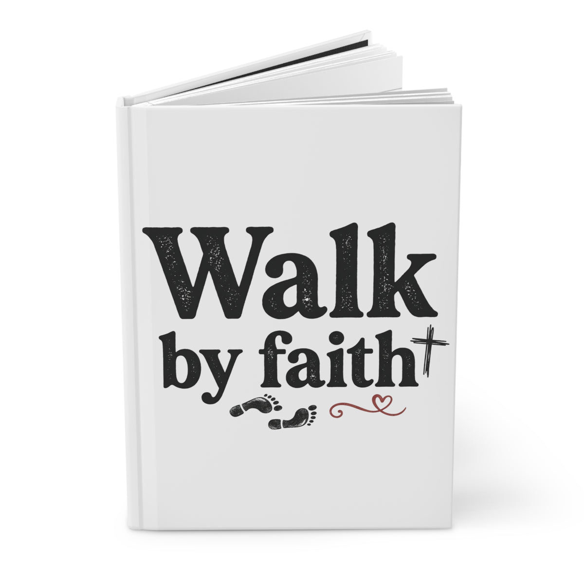 Walk by Faith Hardcover Journal | Christian Inspirational Lined Notebook