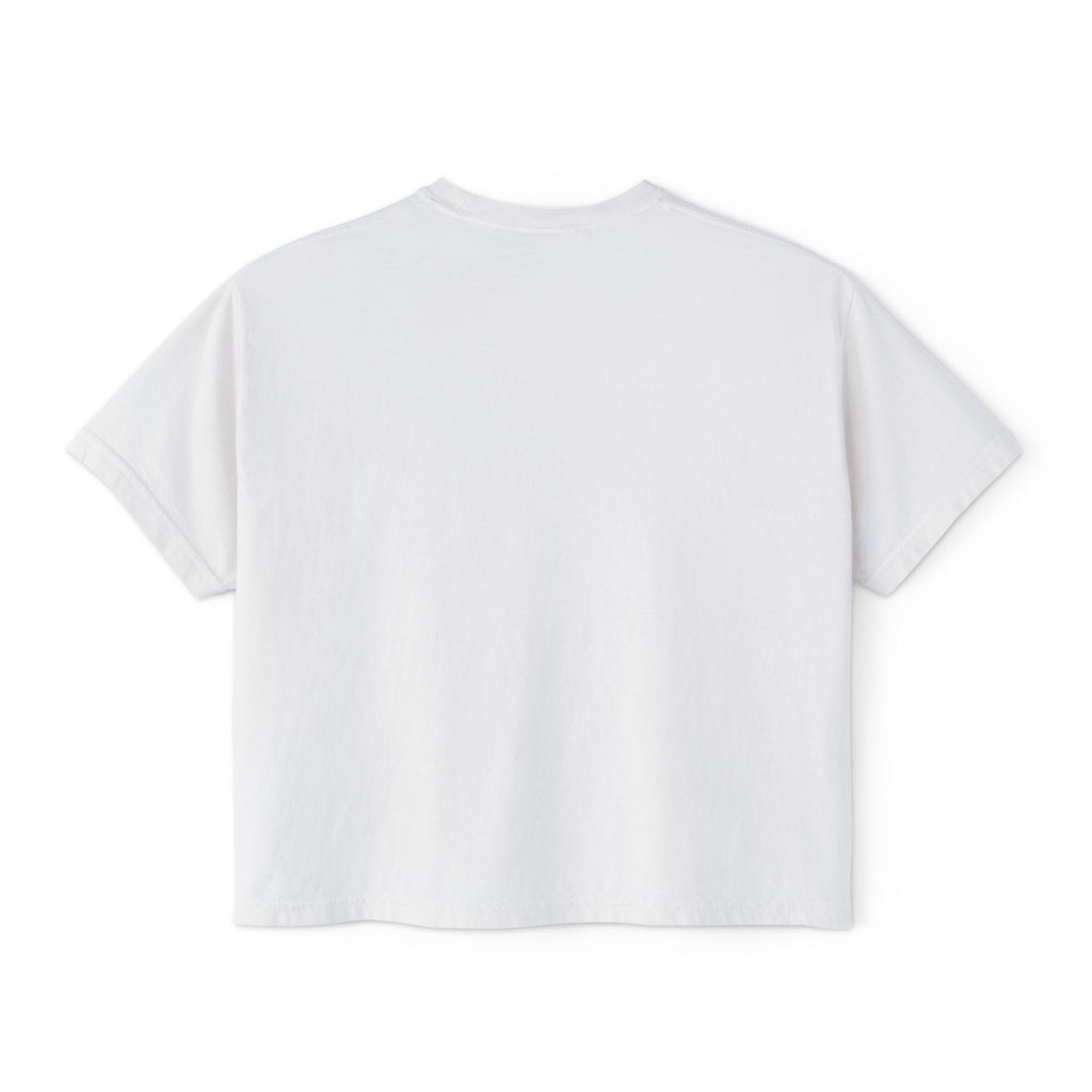 Blessed Women's Boxy Tee – Minimal Faith Graphic Crop T-Shirt