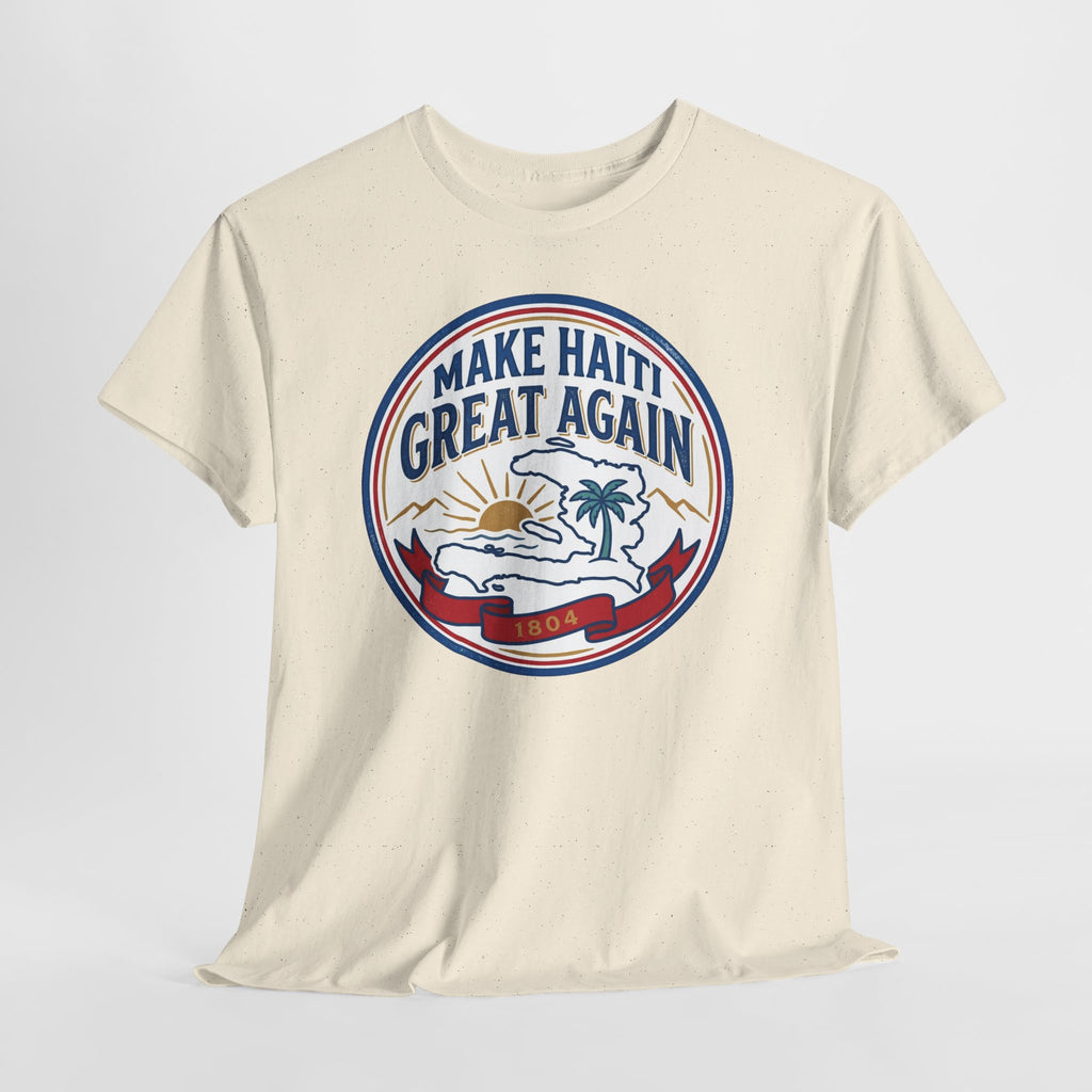Make Haiti Great Again T-Shirt — Vintage Crest Haitian Pride Tee