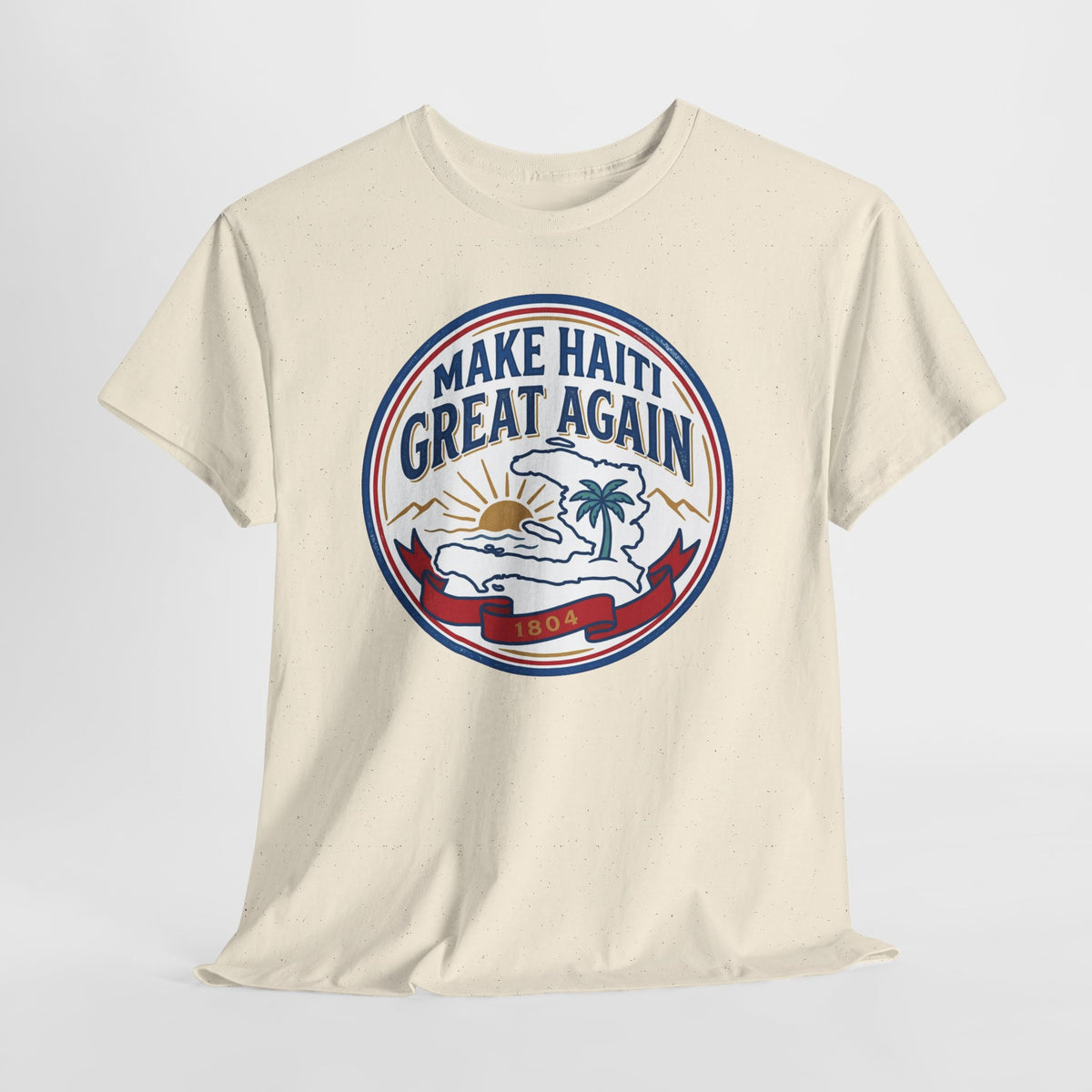 Make Haiti Great Again T-Shirt — Vintage Crest Haitian Pride Tee