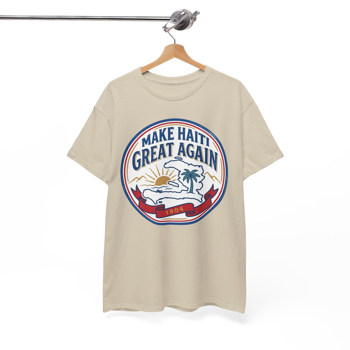Make Haiti Great Again T-Shirt — Vintage Crest Haitian Pride Tee