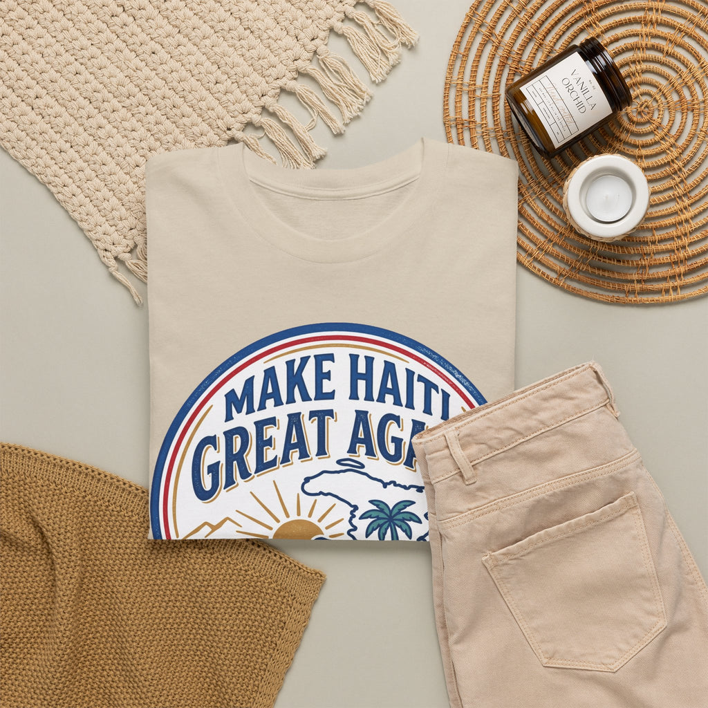 Make Haiti Great Again T-Shirt — Vintage Crest Haitian Pride Tee