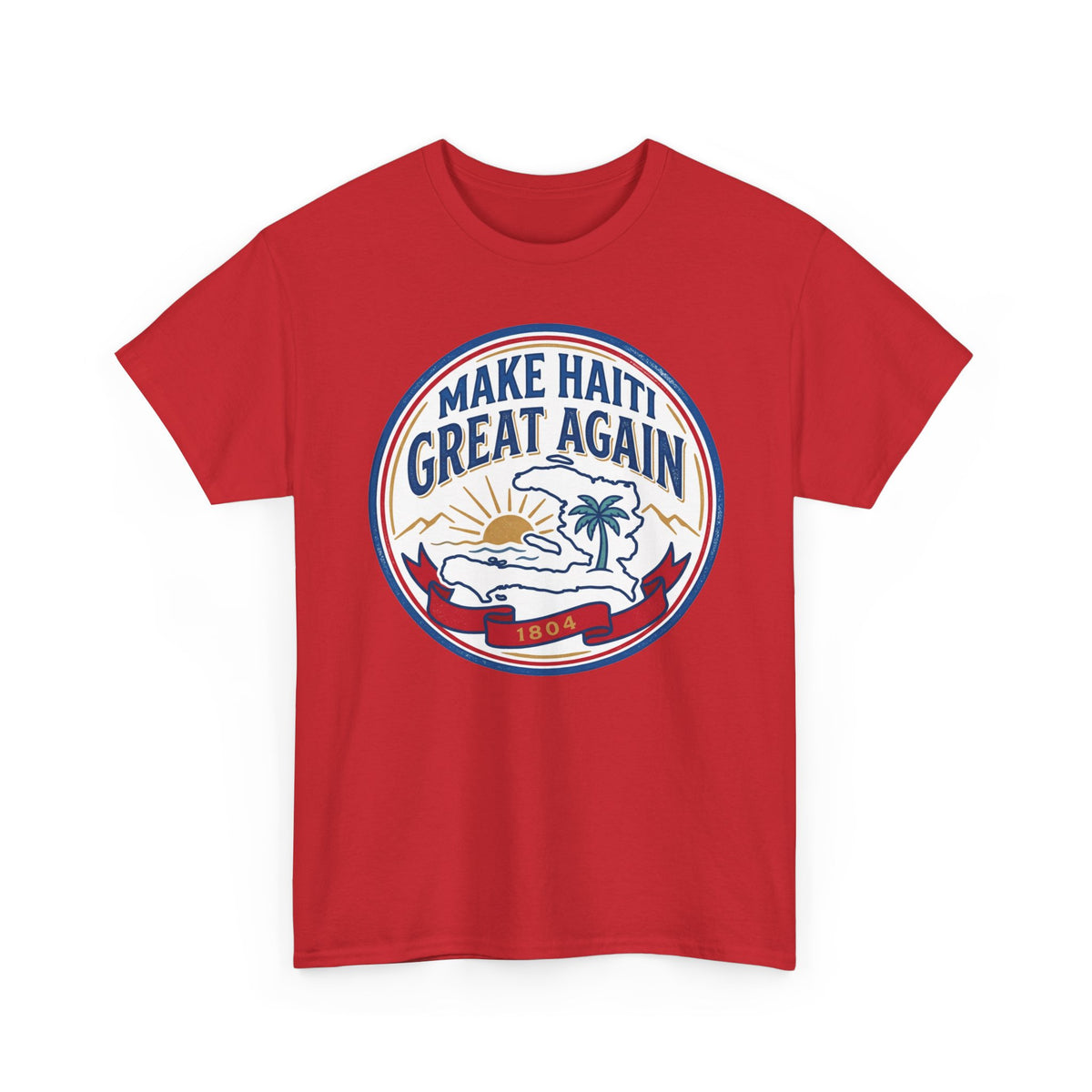 Make Haiti Great Again T-Shirt — Vintage Crest Haitian Pride Tee